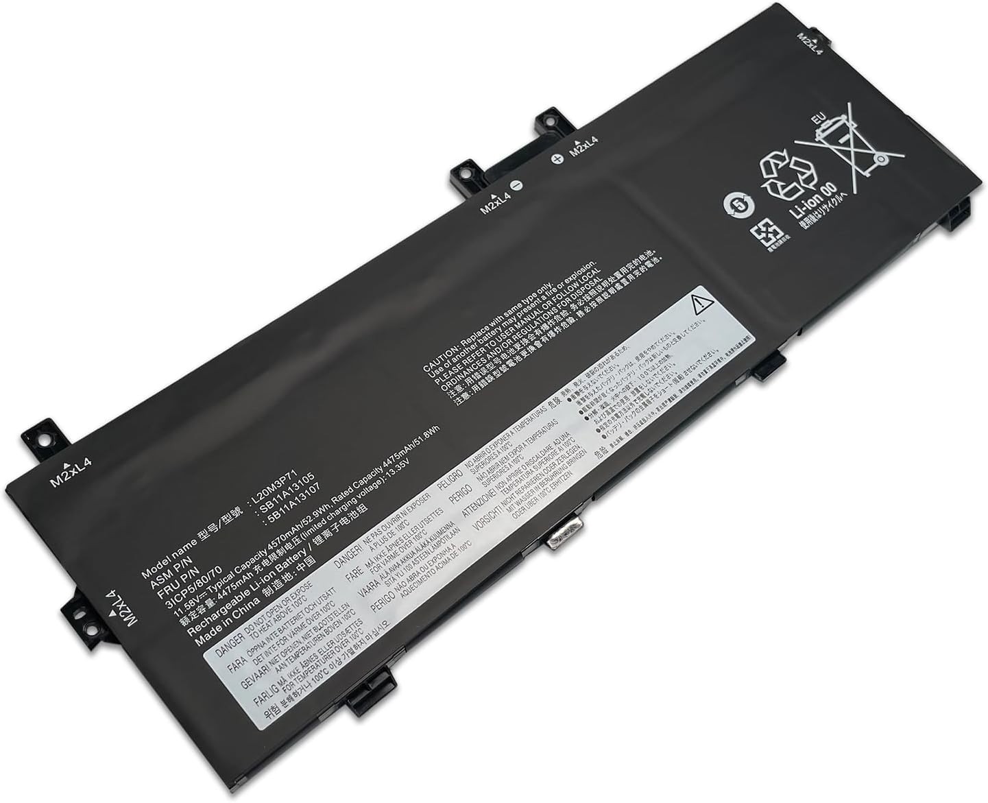 For Lenovo new Battery for ThinkPad X13 Yoga Gen 2,L20C3P71,L20M3P71 5B11A13107