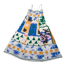 Shein Colorful Geometric Floral Print Maxi Dress Size S