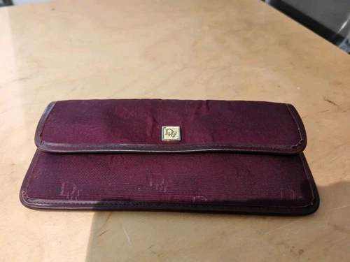 Rare portefeuille Christian Dior vintage années 70 fabriqué en France