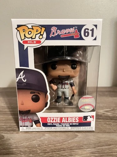 OZZIE ALBIES - 2022 FUNKO POP MLB #61 - ATLANTA BRAVES - GREAT BOX CONDITION