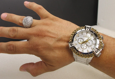 Invicta Reserve Herc Men's Watch 54mm, Steel Silver Gold Tone 48156