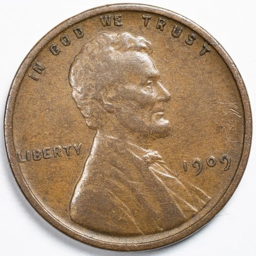 1909 VDB Lincoln Wheat Penny Extremely Fine (XF)