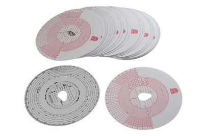 Für BORG WKR003 Tachograph Disc WKR003 Dial-plate of tachograph 100pcs 125-24/2