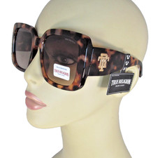 TRUE RELIGION Oversized Translucent Tortoise Shell Sunglasses TR56404-1EW-NS-W