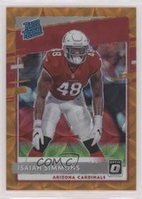 2020 Donruss Optic Rated Rookies Orange Scope Prizm 40/79 Isaiah Simmons 00jz
