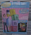 GEMMY 2004 6ft TALL GENDER REVEAL SWAN & BLOCKS AIRBORNE INFLATABLE- IN OG BOX — photo 2