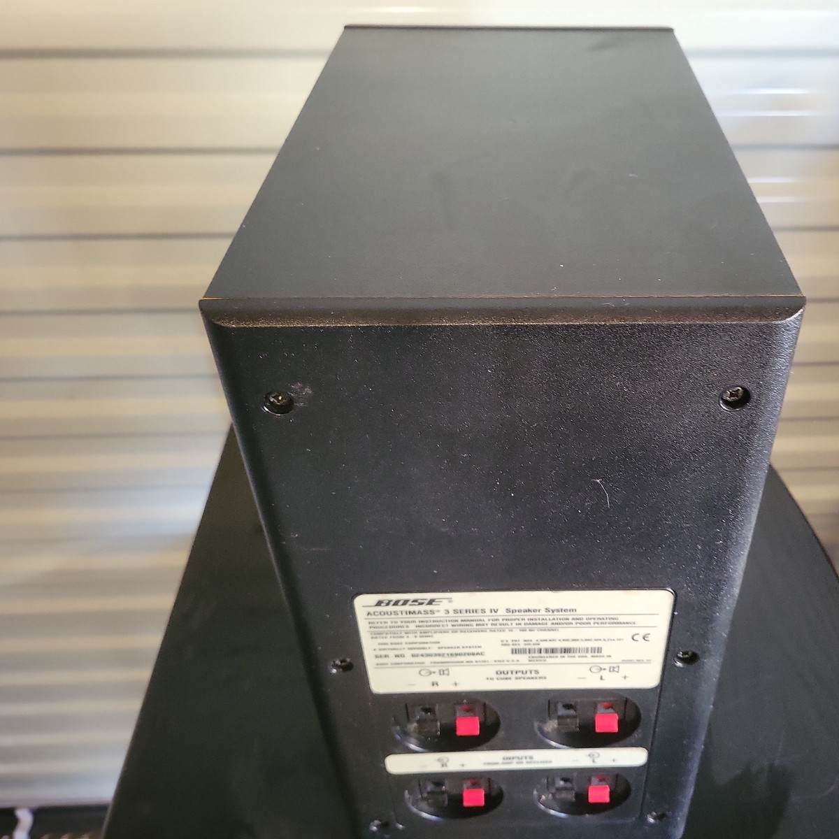 Bose Acoustimass 3 Series IV Speaker System Subwoofer Black / No