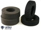 US Stock LESU Rubber Tires Parts For 1/14 RC DIY Car Tractor Truck Tamiya Model — photo 1