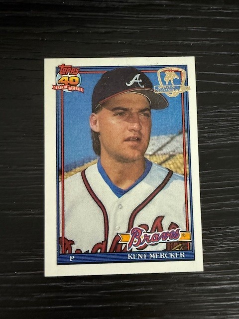 1991 Topps Desert Shield #772 Braves Kent Mercker MT