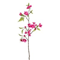 Artplants KüNstlicher BirnenblüTenzweig Slofen Mit BlüTen, Cerise, 55Cm