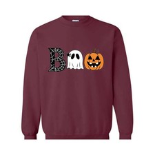 Halloween Boo Sweatshirt, Halloween Ghost Sweatshirt, Halloween Pumpkin Sweat, P