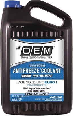 Recochem OEM European Vehicles Premium Antifreeze 50/50 Extended Life Coolant -