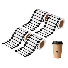 4Rolls Total 2000Pcs Tamper Evident Tape, 2.8x0.5Inch Tamper Proof Sticker,Black