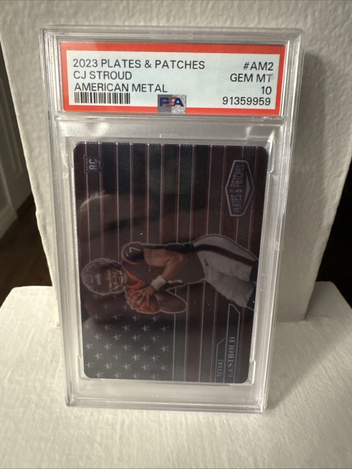 CJ Stroud Panini Plates & Patches American Metal #AM2 Base