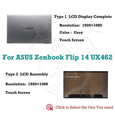 ASUS Zenbook Flip 14 UM462DA-AI017T Q406 LCD Touchscreen Full Baugruppe Display