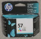 2022 Genuine OEM HP 57 Tri-color C6657AN Ink Print Cartridge Sealed Retail Box