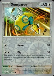 Dunsparce 079/131 Prismatic Evolutions Reverse Holo