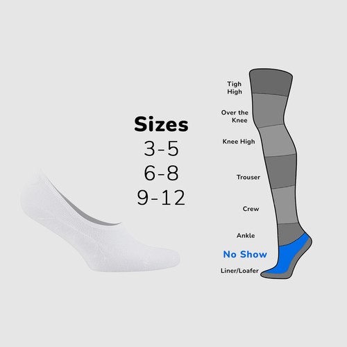 Cosyfeel® Unisex No-Show Liner Socks 6-Pack Bamboo Material Durable Seamless Toe - Picture 68 of 90