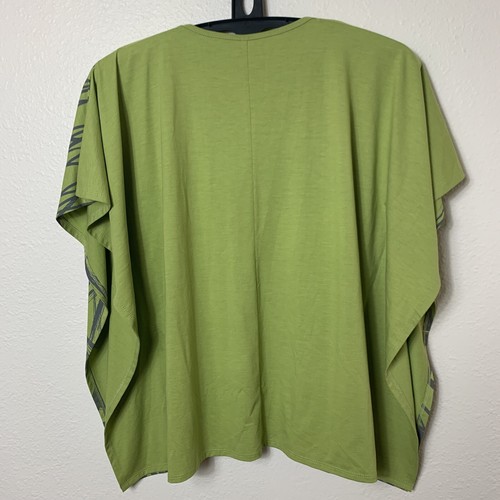 Nuevo con etiquetas Poncho Nyah Para Mujer Talla Grande Estilo Top Talla S Verde Apio Bambú - Imagen 5 de 9