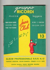 Spartito GRUPPO RICORDI musica leggera ALBUM PROFESSIONALE N°13 -  Radio Record