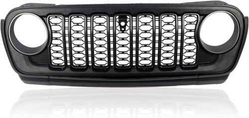 Front Grill Bumper Mesh Grille For 2020-2024 Jeep Gladiator JT With Camera Hole - Foto 4 di 10