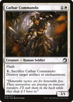 Magic the Gathering (mtg): MID: Cathar Commando  (x 4)
