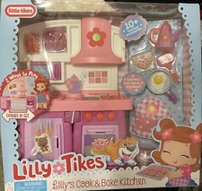 New Little Tikes Lilly's Cook and Bake Kitchen Doll Playset Kids Girls Toys Gift