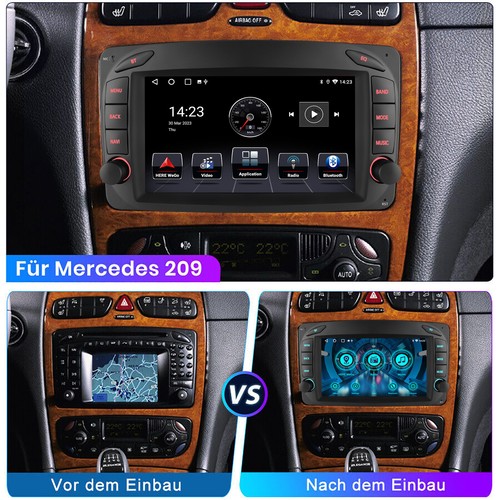 Android 13 Autoradio Carplay GPS NAVI Für Mercedes C/SLK/G Klasse W203 W209 W639 - Bild 6 von 18