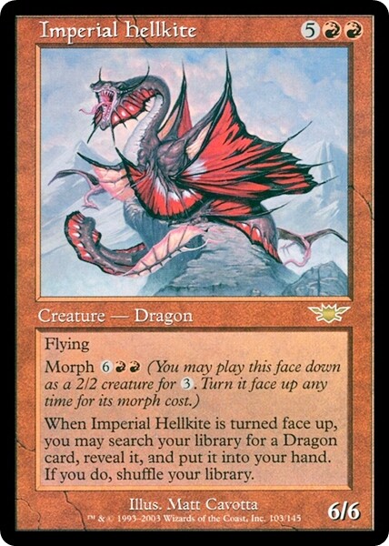 IMPERIAL HELLKITE x1 mtg NM Legions 1 Rare