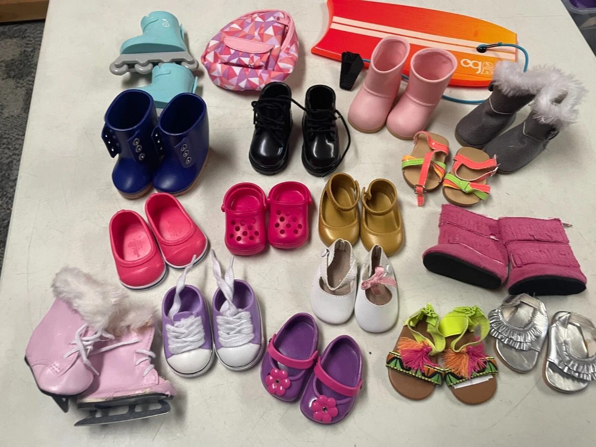 OUR GENERATION DOLL 18 INCH DOLL SHOES BOOTS SKATES SANDALS MEGA