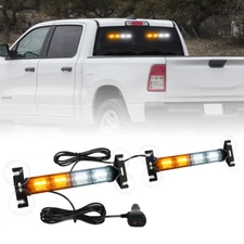 2x Emergency Flashing LED Traffic Advisor Strobe Light Bar 48LEDs