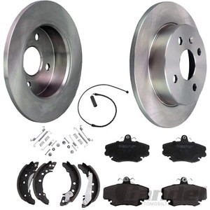 Montagesatz hinten Opel Vauxhaul Handbremsbacken Bremsscheiben Bremsbeläge