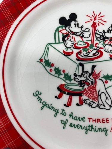 *RARE* Vintage Disney Store Retired 8 Dessert Plates with Mickey Minnie Pluto - Picture 7 of 7