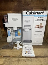 Cuisinart Mix It In Soft Serve Ice Cream Maker Machine ICE-45P1 MISSING BOWL +