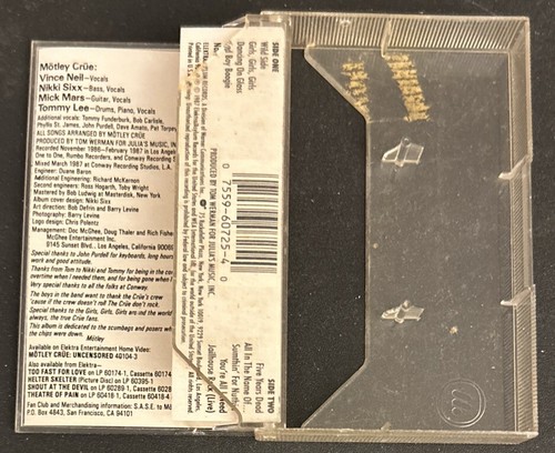 Motley Crue Girls, Girls, Girls Cassette Tape Wild Side Nona All In The Name Of - Picture 3 of 10