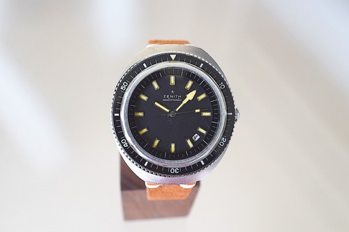 Watch Vintage Zenith A3637 diver 1000m Black - Imagen 5 de 17