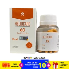 HELIOCARE Oral Capsules (60 Caps) Anti-Aging Sun Protection Sunblock - FREE SHIP