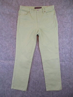 Gloria Vanderbilt Jeans Womens 4P PETITE Green Denim AMANDA Medium Wash  30x28