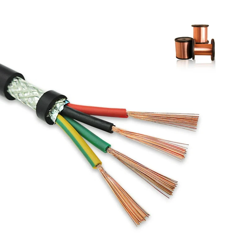 Shielded Cable RVVP 2/3/4/5/6/7/8 Cores Shielded Control Signal Copper Wire - Image 2 of 4