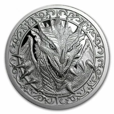 The Destiny Coin 2 - The Dragon - 2 oz .999 FINE Silver BU Round - IN STOCK!!