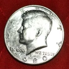 1980 D Kennedy Half Dollar Coin - circulated
