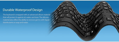 Slimtouch 232 Antimicrobial Waterproof Flexible Keyboard for Windows 8/7/Vista/X - Picture 8 of 12