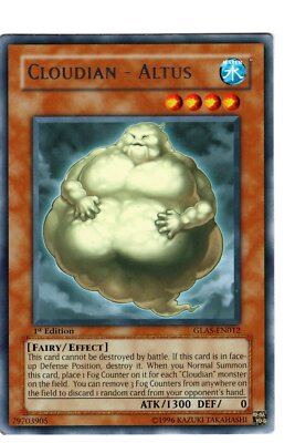 Yugioh- 1X Cloudian - Altus - Rare - 1st Edition - GLAS-EN012 - Near Mint