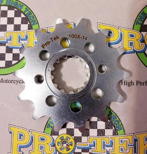 Piñón delantero Protek Kawasaki 520 paso 13T 14T 15T 16T 1988-1990 EL250 Chopper Foto 3 de 4