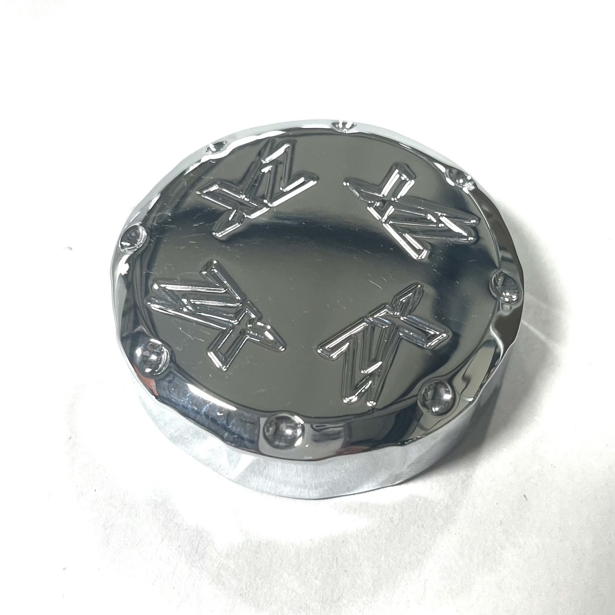 こあ CLEARANCE* CHROME ZX ENGRAVED BRAKE RESERVOIR CAP 06-20