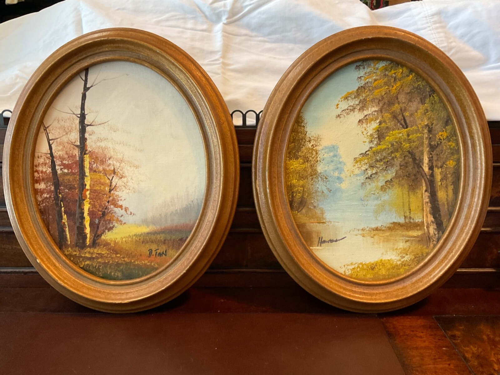 (2) Original Framed/Signed Oil Paintings Aaron Brothers Corp JCPENNEY