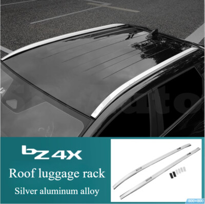 Silver Roof Rail Fits for Toyota bZ4X 2023 2024 Luggage Baggage Carrier Rack