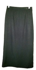 Sharp Black SAG HARBOR Size 8 Lined Long Skirt Back Closure Polyester Rayon