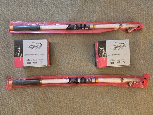 2 Telescoping Fishing Rod @ Reel Combos-7'8 / 13 Ball Bearings - Picture 2 of 12
