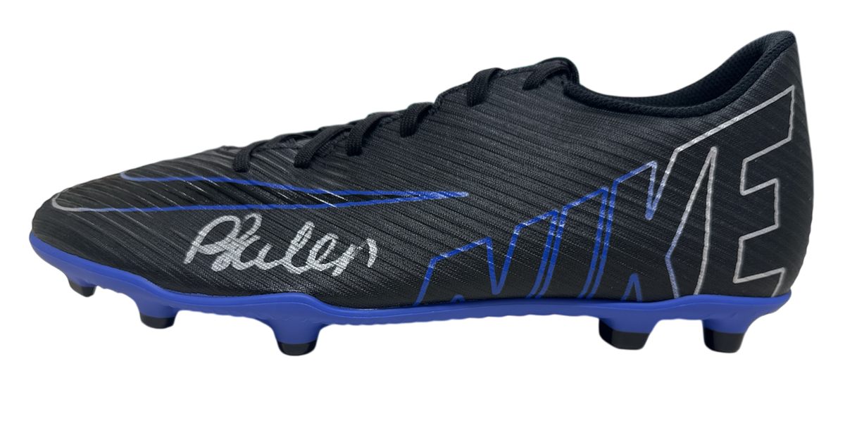 PHIL FODEN SIGNED NIKE FOOTBALL BOOT SEE PROOF COA MANCHESTER CITY